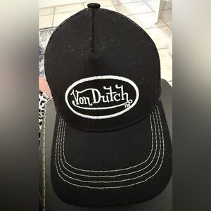 Von Dutch Black Mesh Trucker Cap